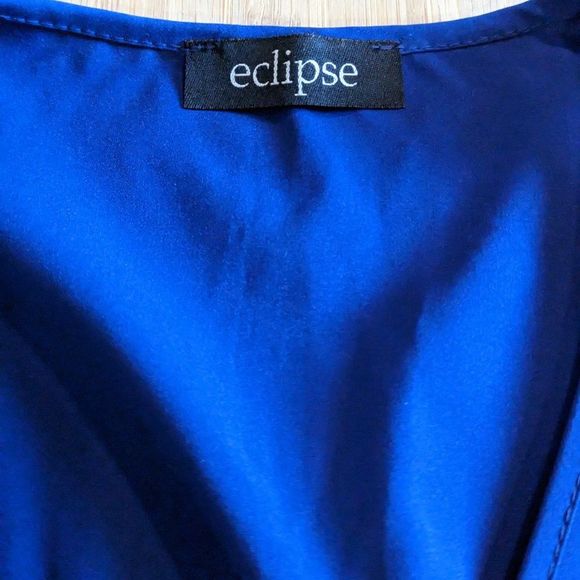 Skort Nautical Blue with lace shoulders and bottom Cross over Skort Size Large - Picture 9 of 10